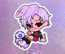 Load image into Gallery viewer, Anime character chibi sticker with lilac colored hair in white border.