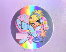 Load image into Gallery viewer, Circular product with cartoon character and 'Y2K BABE' text on a colorful background